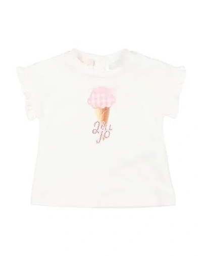 Liu •jo Newborn Girl T-shirt White Size 3 Cotton, Elastane In White