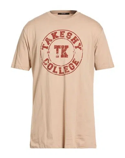 Takeshy Kurosawa Man T-shirt Sand Size Xxl Cotton In Neutral