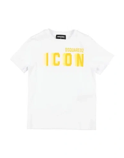 Dsquared2 Toddler Boy T-shirt White Size 6 Cotton In White