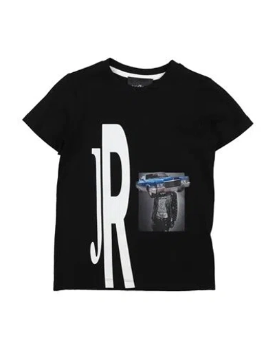 John Richmond Toddler Boy T-shirt Black Size 6 Cotton In Black
