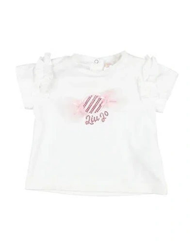 Liu •jo Newborn Girl T-shirt White Size 3 Cotton, Elastane In White