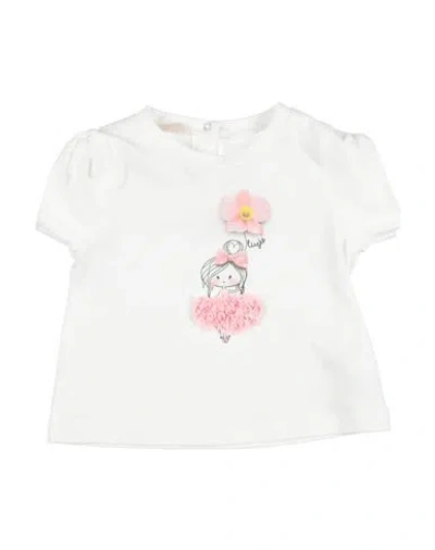 Liu •jo Newborn Girl T-shirt White Size 3 Cotton, Elastane In White