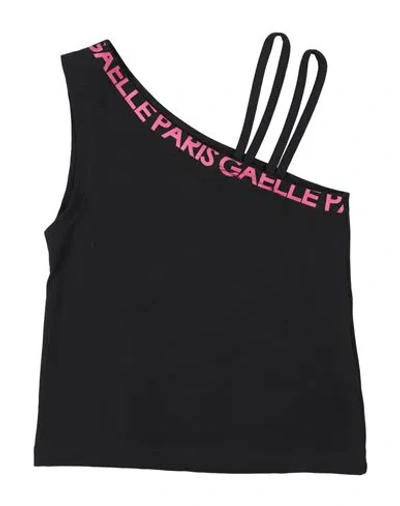 Gaelle Paris Gaëlle Paris Toddler Girl Top Black Size 6 Cotton, Elastane In Black