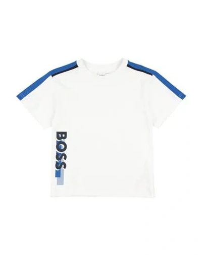 Hugo Boss Boss Toddler Boy T-shirt White Size 6 Cotton, Elastane In White