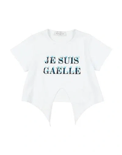 Gaelle Paris Gaëlle Paris Toddler Girl T-shirt White Size 4 Cotton, Elastane In White