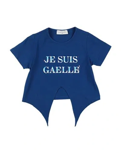 Gaelle Paris Gaëlle Paris Toddler Girl T-shirt Blue Size 4 Cotton, Elastane In Blue