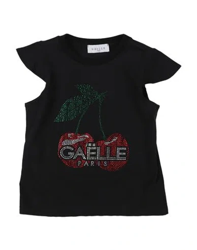 Gaelle Paris Gaëlle Paris Toddler Girl T-shirt Black Size 4 Cotton, Elastane In Black