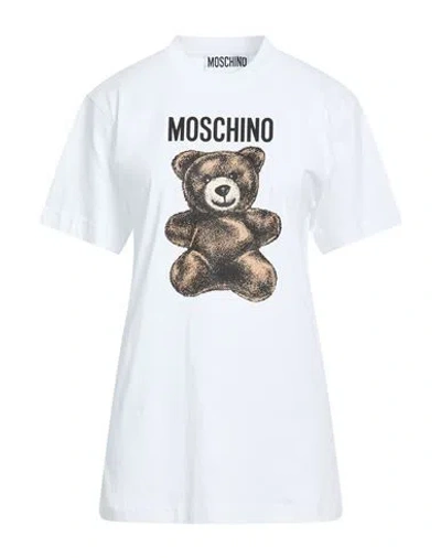 Moschino Couture Woman T-shirt White Size L Cotton In White
