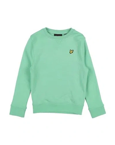 Lyle & Scott Toddler Boy Sweatshirt Light Green Size 7 Cotton In Green