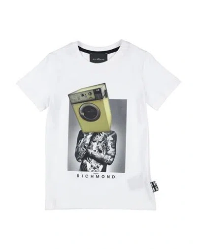 John Richmond Toddler Boy T-shirt White Size 6 Cotton In White