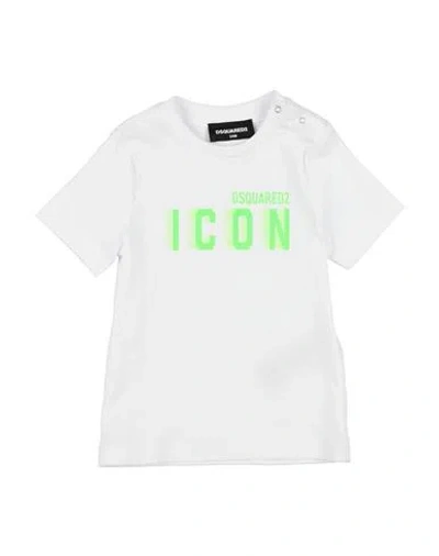 Dsquared2 Icon Newborn Boy T-shirt White Size 3 Cotton In White