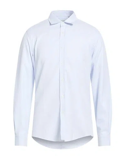 Liu •jo Man Man Shirt Azure Size 17 Cotton In White