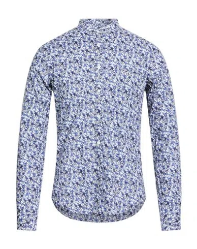 At.p.co At. P.co Man Shirt Blue Size 15 ½ Cotton In Blue