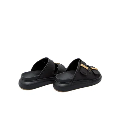 Alexander Mcqueen Hybrid Flatform Sandals In Animal Print