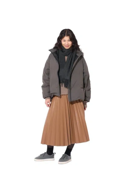 Gobi Mongolian Cashmere Cashmere Fringed Scarf In Gray