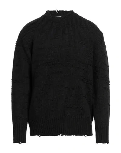 The Amhante Man Sweater Black Size Xl Polyacrylic, Polyester, Wool In Black