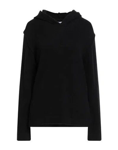 Stilosophy Woman Sweater Black Size M/l Acrylic, Wool, Polyamide, Elastane In Black