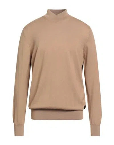 Ice Iceberg Man Turtleneck Camel Size Xxl Wool In Brown