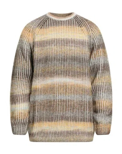 Bob Man Sweater Brown Size 3xl Acrylic, Wool, Mohair Wool, Polyamide In Brown