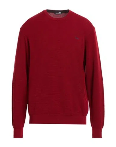 Harmont & Blaine Man Sweater Burgundy Size 3xl Wool In Red