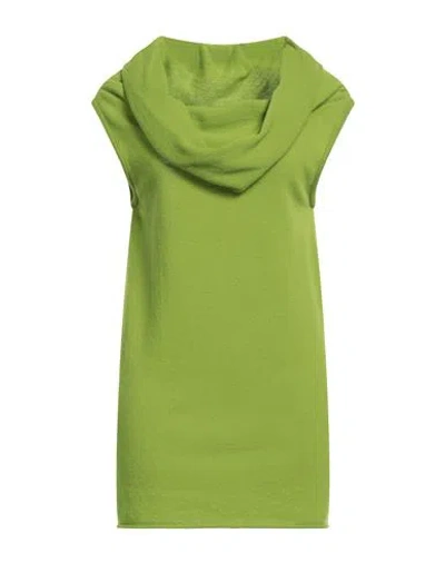 Christian Wijnants Woman Sweater Green Size Xl Virgin Wool In Green