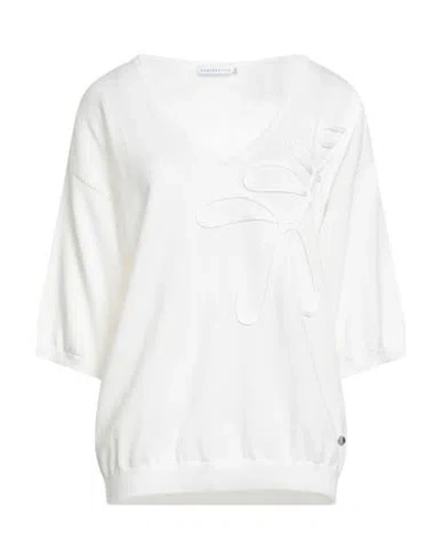 Xandres Gold Woman Sweater White Size 3xl Organic Cotton In White