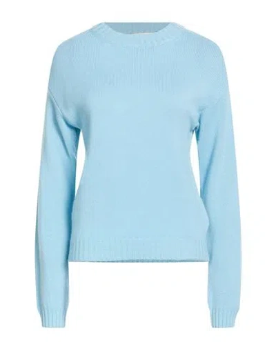 N.o.w. Andrea Rosati Cashmere N. O.w. Andrea Rosati Cashmere Woman Sweater Sky Blue Size S Cashmere In Blue