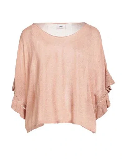 B.yu B. Yu Woman Sweater Copper Size Xl Viscose, Polyamide, Metallic Polyester In Orange