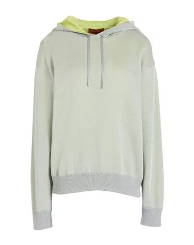 Missoni Woman Sweater Sage Green Size 12 Viscose, Metallic Fiber, Polyamide, Elastane In Green