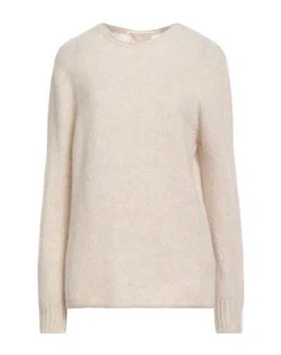 Drumohr Woman Sweater Beige Size M Cashmere, Silk In Neutral