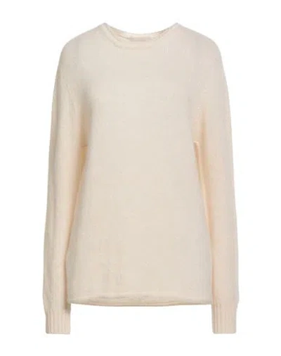 Drumohr Woman Sweater Cream Size L Cashmere, Silk In White