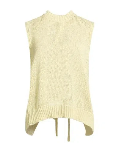 Four Friends Woman Sweater Pastel Yellow Size S Cotton, Polyamide In Neutral