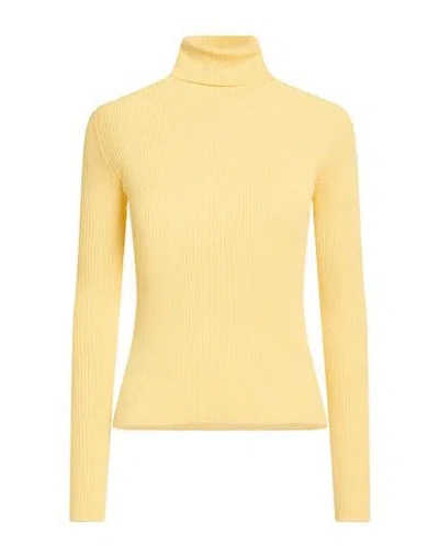 Roberto Collina Woman Turtleneck Yellow Size S Wool In Yellow