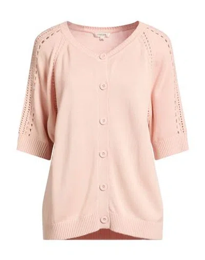 Gigue Woman Cardigan Light Pink Size 6 Recycled Nylon, Viscose, Wool In Pink