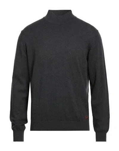 Yes Zee By Essenza Natural Feeling Man Turtleneck Charcoal Size 3xl Cotton, Wool In Gray