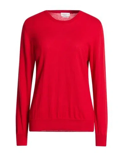 Ballantyne Woman Sweater Red Size 10 Cotton In Red