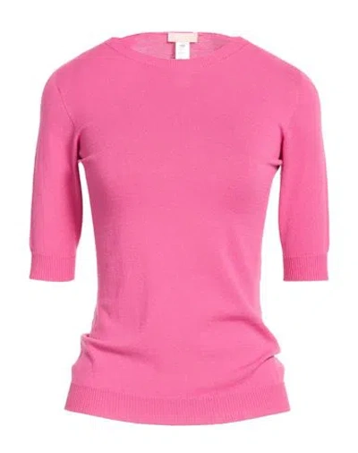 Liu •jo Woman Sweater Fuchsia Size Xs Viscose, Polyester In Pink