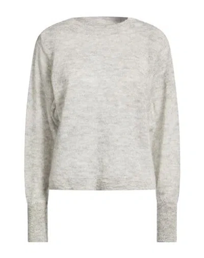 Mardi Woman Sweater Grey Size L Superkid Mohair, Polyamide, Merino Wool In Gray