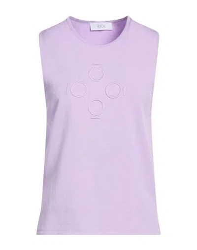 Furore Woman Top Lilac Size Xl Viscose, Polyamide In Purple