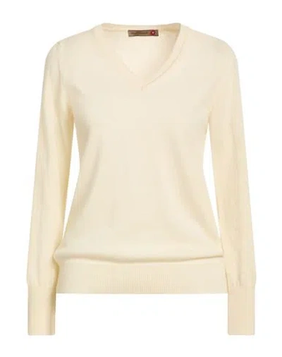 Messagerie Woman Sweater Cream Size Xl Cashmere In Neutral