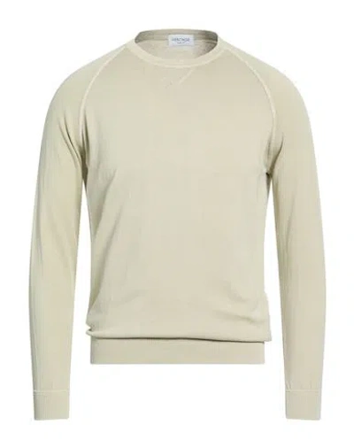 Heritage Man Sweater Sage Green Size 44 Cotton In Neutral