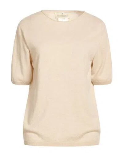 Bruno Manetti Cashmere Woman Sweater Beige Size 10 Cashmere In Neutral