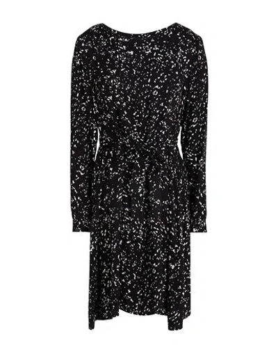 Fred Mello Woman Mini Dress Black Size L Viscose In Black