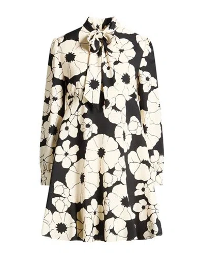 Celine Woman Mini Dress Slate Blue Size 8 Wool, Mohair Wool In Multi