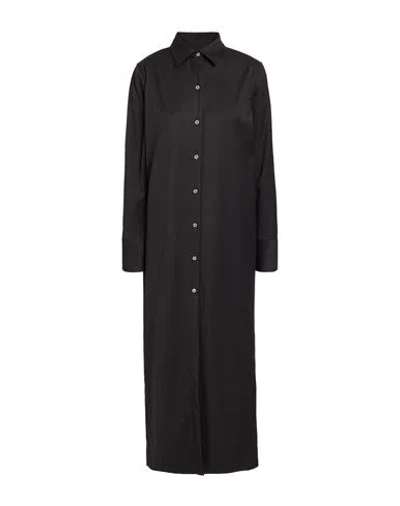 Robert Friedman Woman Maxi Dress Black Size M Virgin Wool, Viscose, Elastane, Polyamide In Black