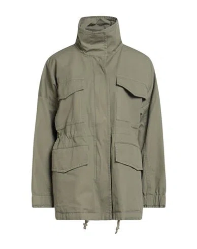 Weekend Max Mara Woman Jacket Military Green Size 6 Cotton In Green