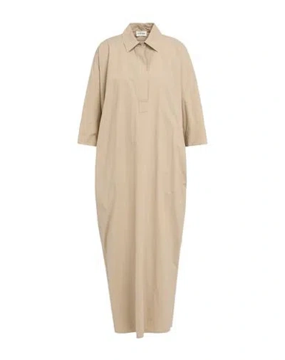 P.a.r.o.s.h P. A.r. O.s. H. Woman Maxi Dress Beige Size M Cotton In Brown