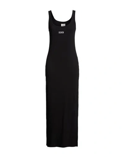 Gestuz Woman Maxi Dress Black Size L Cotton, Elastane In Black