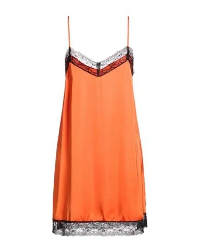 Gaelle Paris Gaëlle Paris Woman Mini Dress Tomato Red Size 8 Viscose In Orange