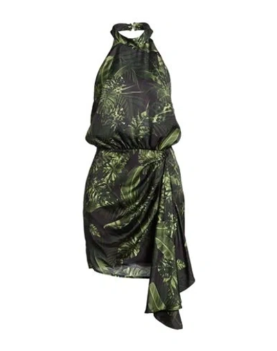 Gaelle Paris Gaëlle Paris Woman Mini Dress Green Size 6 Polyester In Green